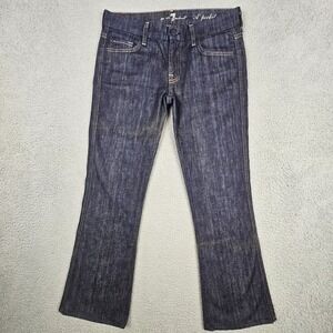 7 For All Mankind 'A' Pocket Bootcut Jeans Women 28, 31x29 Dark Wash Indigo USA